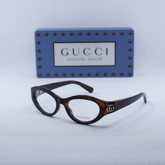 Gucci GG1405O 002 Cat Eye Eyeglasses – Havana 51mm